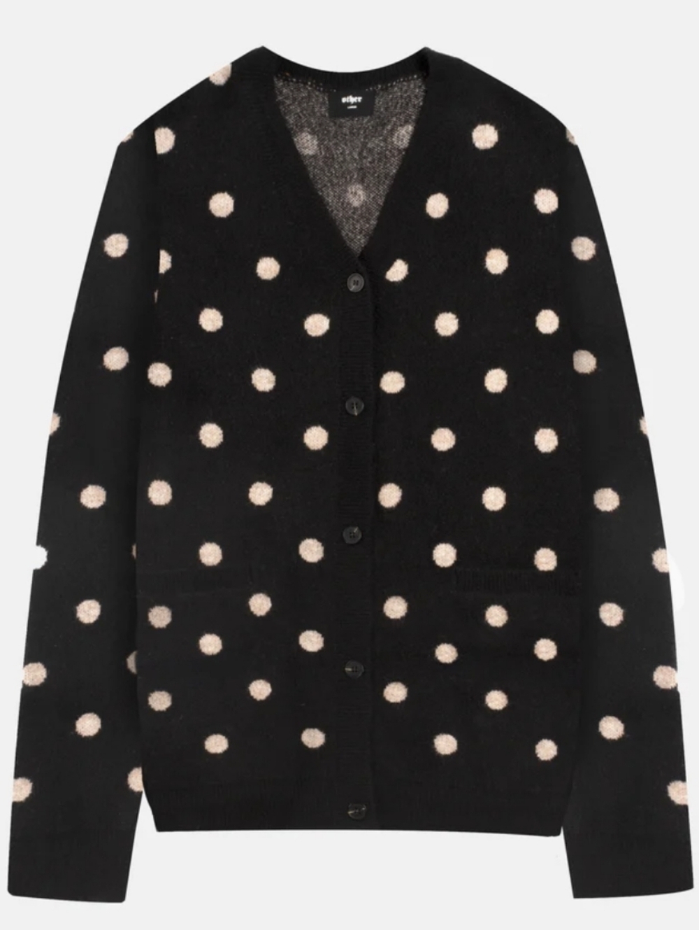 OTHER UK  Oversized Brushed Polkadot Sweater size L
